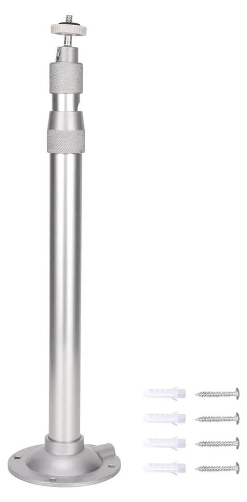 360° Verstellbare Projektor Deckenhalterung – Universal Halterung aus Aluminium für Projektoren bis 5 kg, 30–60 cm, 1/4 Zoll Gewinde