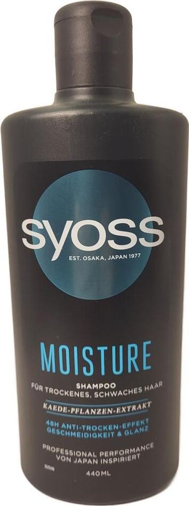 SYOSS Moisture, 440 ml, Shampoo, Professionell, Frauen, Produktbild 