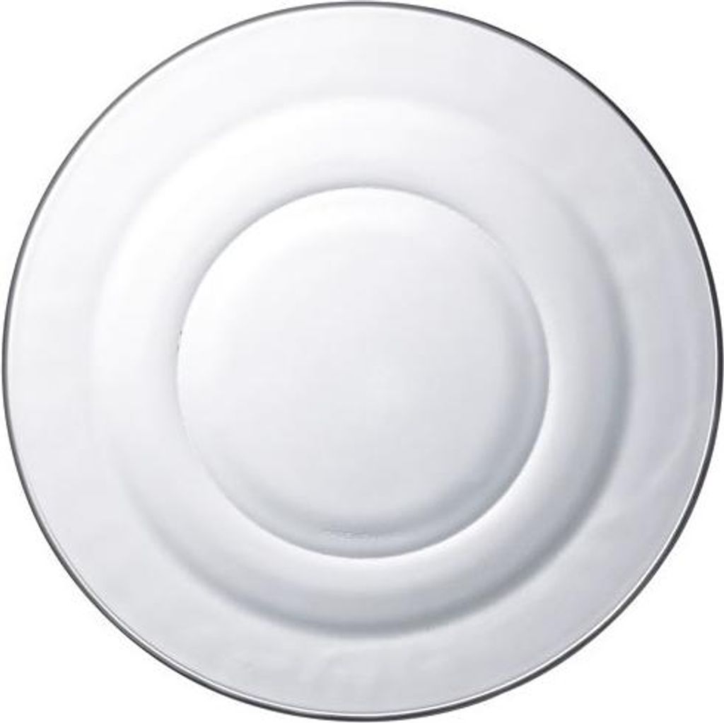Lys - Assiette creuse en verre transparent x6 - 21cm Image du produit 