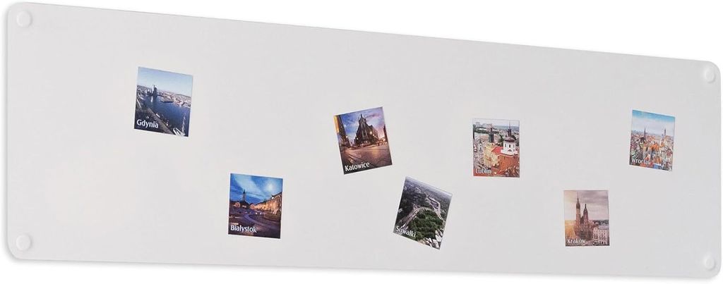 STALFORM Leicht Magnettafel Weiß 62,5x20 cm aus Edelstahl Produktbild 
