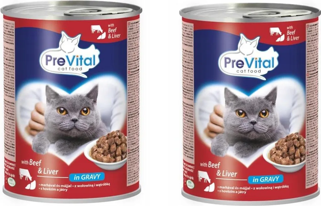 Offerta PreVital Gatti Fegato di Manzo 415g x 2 - Nutrizione Completa