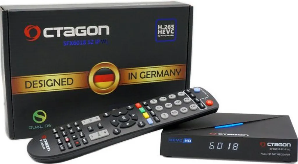 Decoder Octagon SFX6018 S2+IP WL 150Mbit WiFi - Ricevitore DVB-S2 HEVC - 8