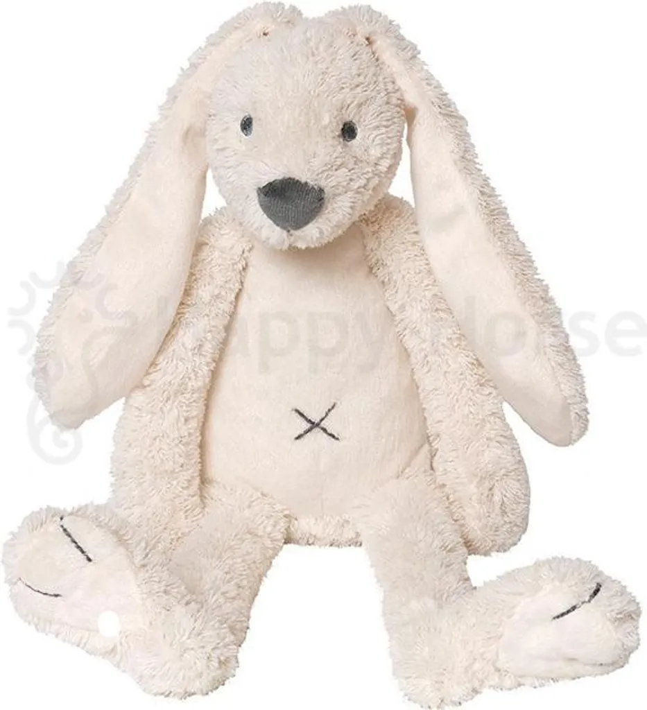 Peluche Lapin Richie Ivoire Happy Horse - Doudou Doux Premier Âge 28 cm