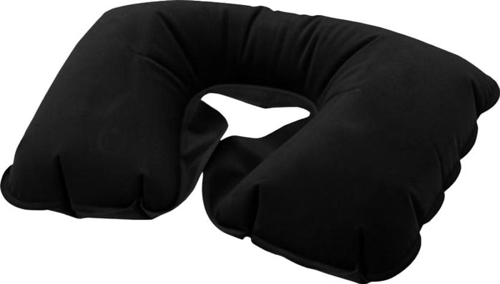 Floso - Reise-Kissen Aufblasbar Unifarben PF4970 (Einheitsgröße) (Schwarz)