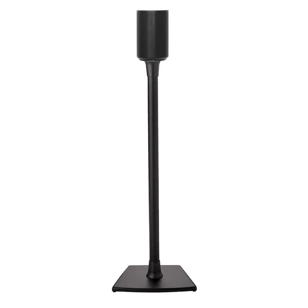 SANUS Pied de sol Sonos Era 100 Noir - Hauteur Idéale et Gestion Câbles