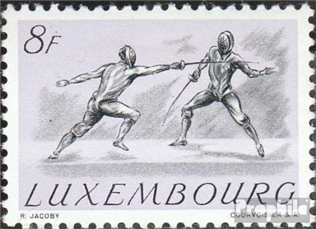 Briefmarken Luxemburg 1952 Mi 500 mit Falz Sommerspiele