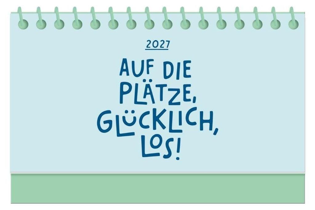 Mini-Kalender Colour Up 2027 Auf die Plätze, glücklich, los!