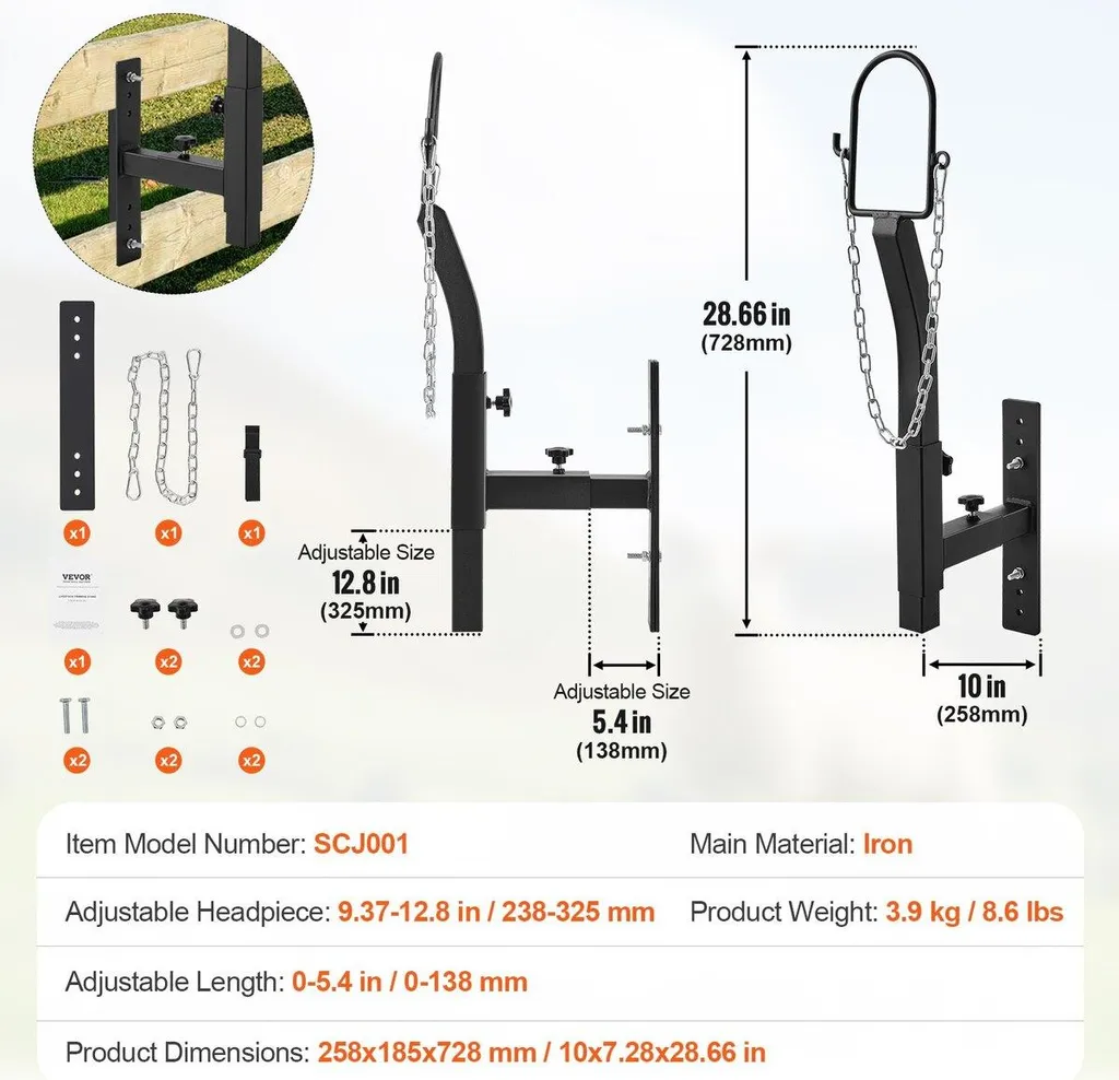 Stand de tonte pour chèvres et petit bétail avec licol de maintien pro