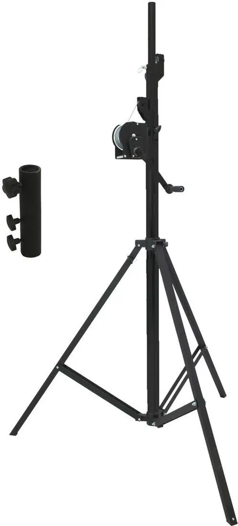 Eurolite STT-400/85 Pied à treuil noir avec adaptateur STV3529 20000328