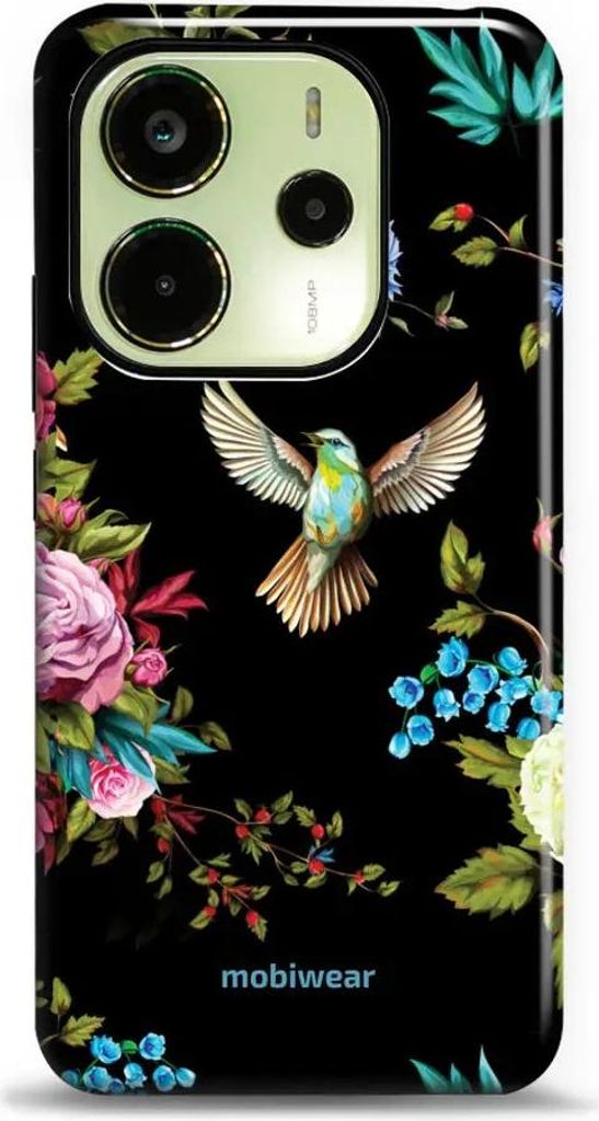 Handyhülle für Xiaomi Redmi Note 14 4G, Mobiwear Elite Pro, Nachtkolibri