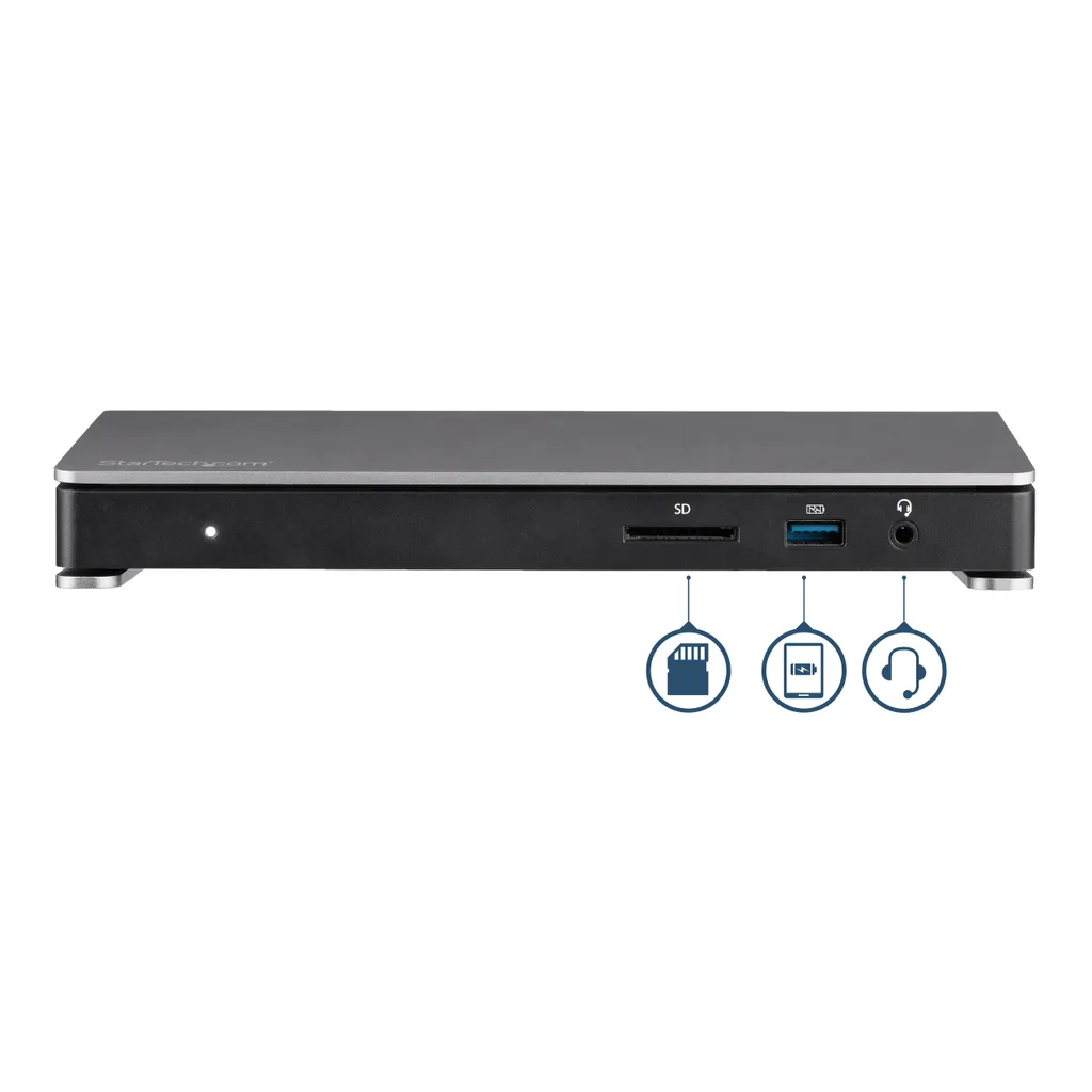 Dock Thunderbolt 3 pour bureau d'architecte et graphiste double écran 4K
