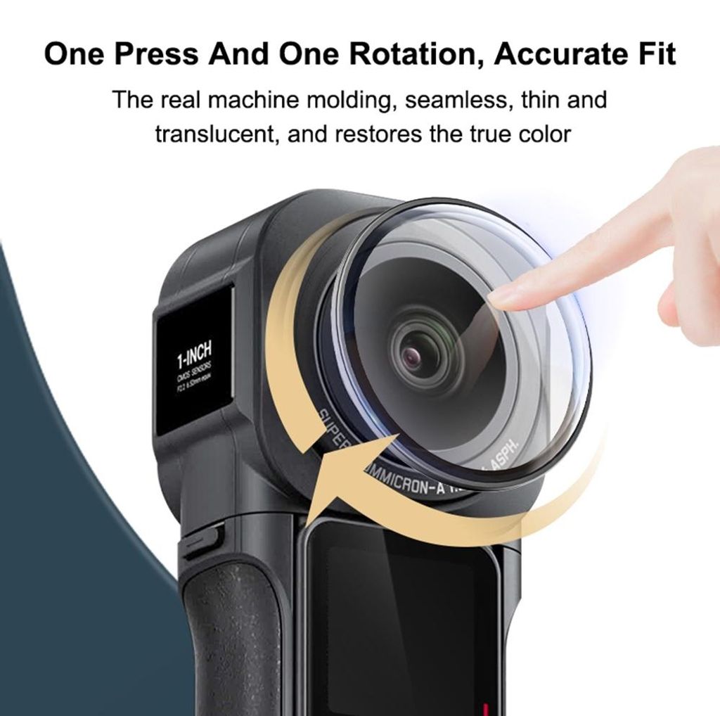 2 Stück Panorama-Kamera-Objektivschutz, Schutzhülle, kompatibel mit Insta360 ONE RS 1-Zoll 360 Edition