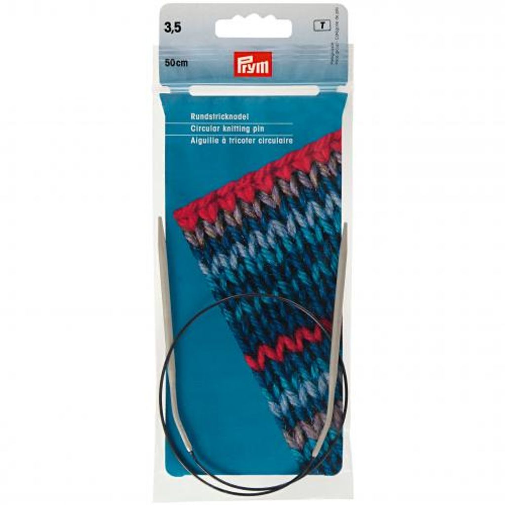 Rundstricknadel 3,50 mm 50 cm grau Produktbild 