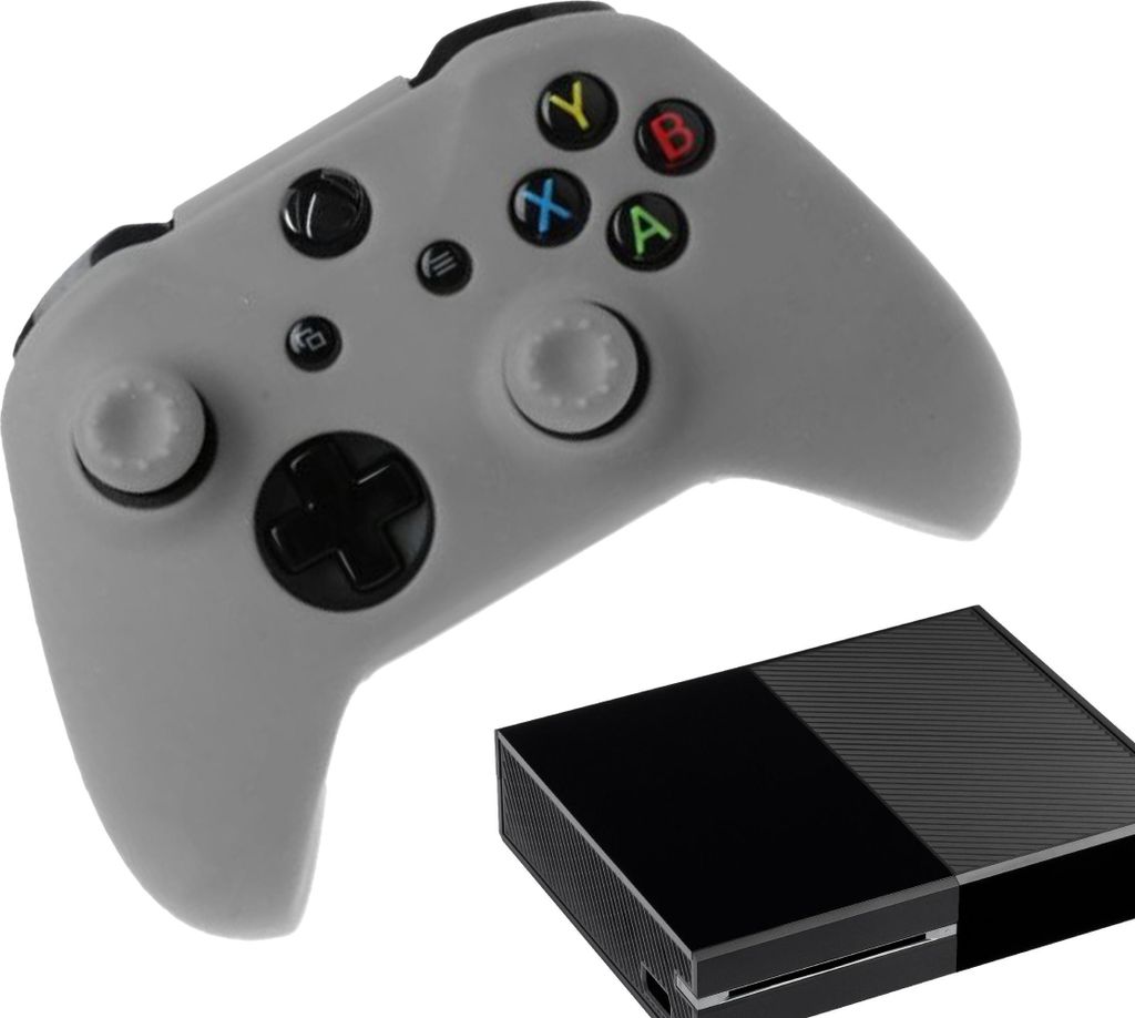 Hüllen & Skins für Xbox One – Performance-Gaming-Hülle – Soft Grip-Abdeckungen – Anti-Rutsch-Controller-Zubehör – Grau