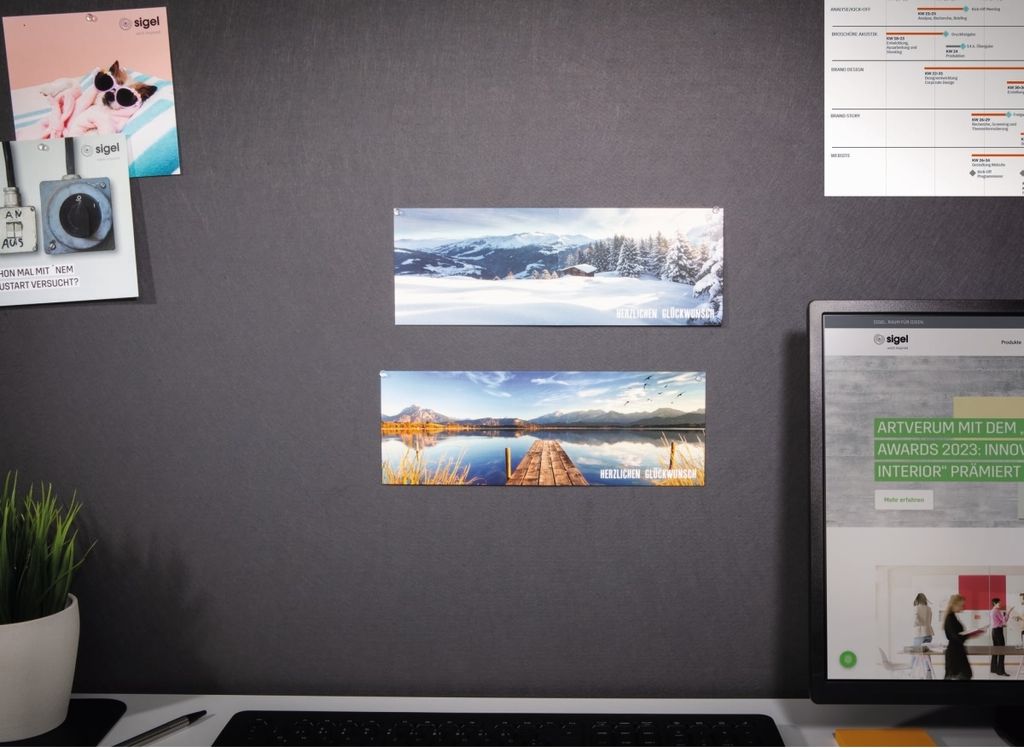 SIGEL DS618 Glückwunsch-Karten "Mountain landscapes by seasons" - A6 - 12 Karten inkl. weiße Umschläge
