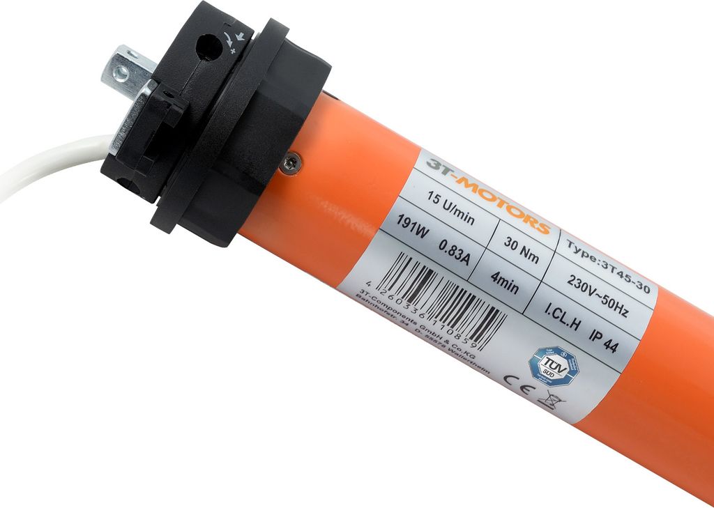 3T-MOTORS Rollladenmotor mit mechanischen Endschaltern Produktbild 