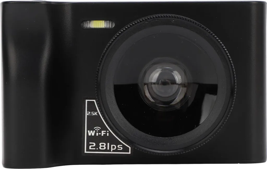 Appareil photo numérique 2,5K 24MP Zoom 16x avec WiFi et écran 2,88" Noir