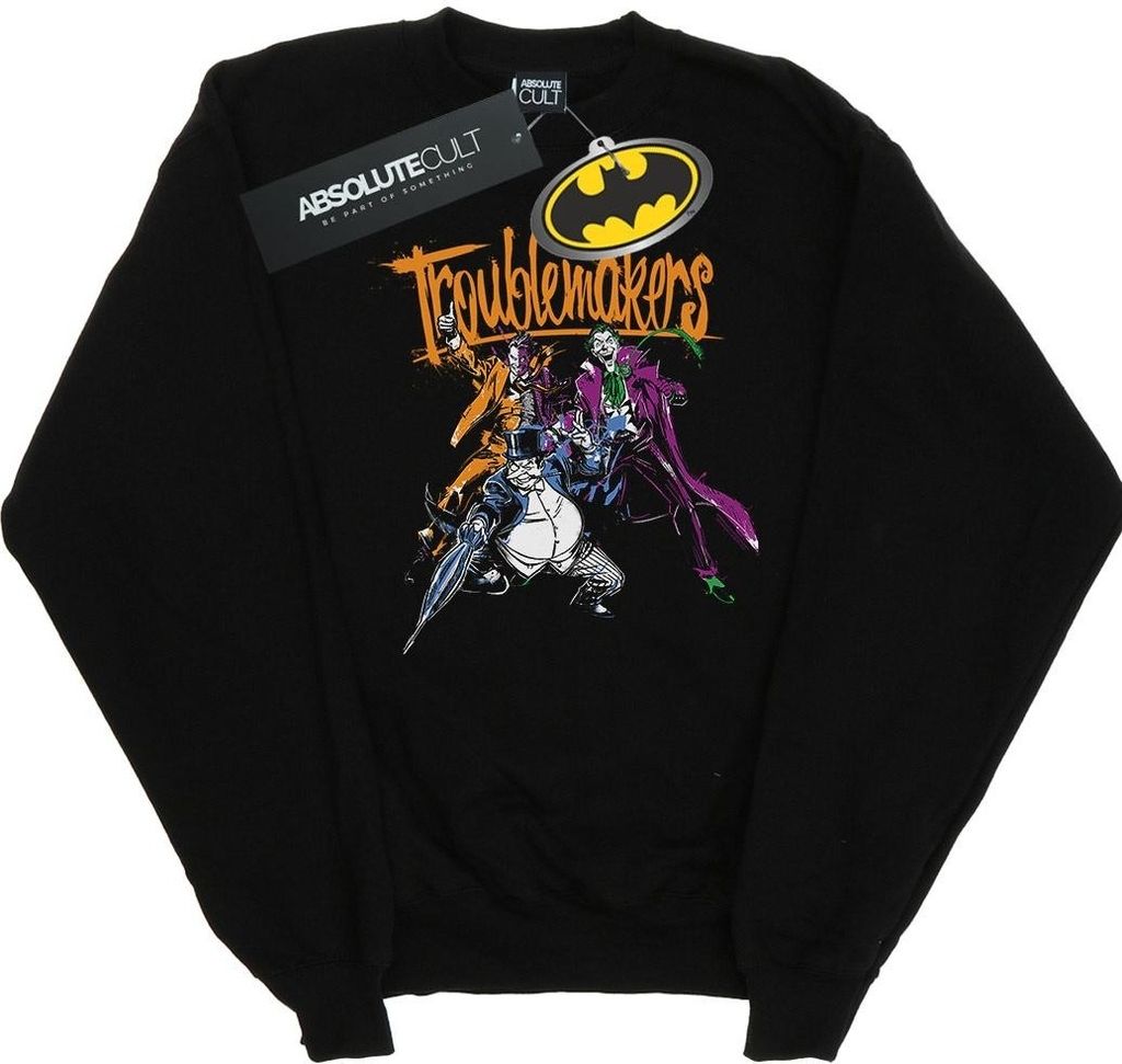 DC Comics - "Troublemakers" Sweatshirt für Herren BI12396 (M) (Schwarz)