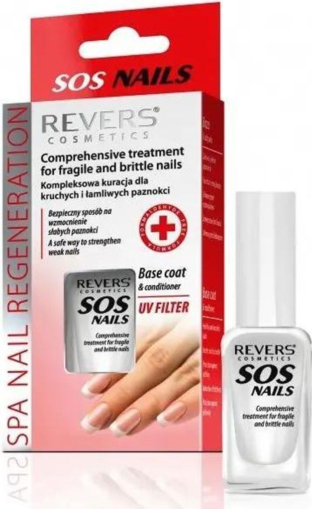 Revers SOS NAILS Umfassende Behandlung für brüchige und brüchige Nägel, 10 ml