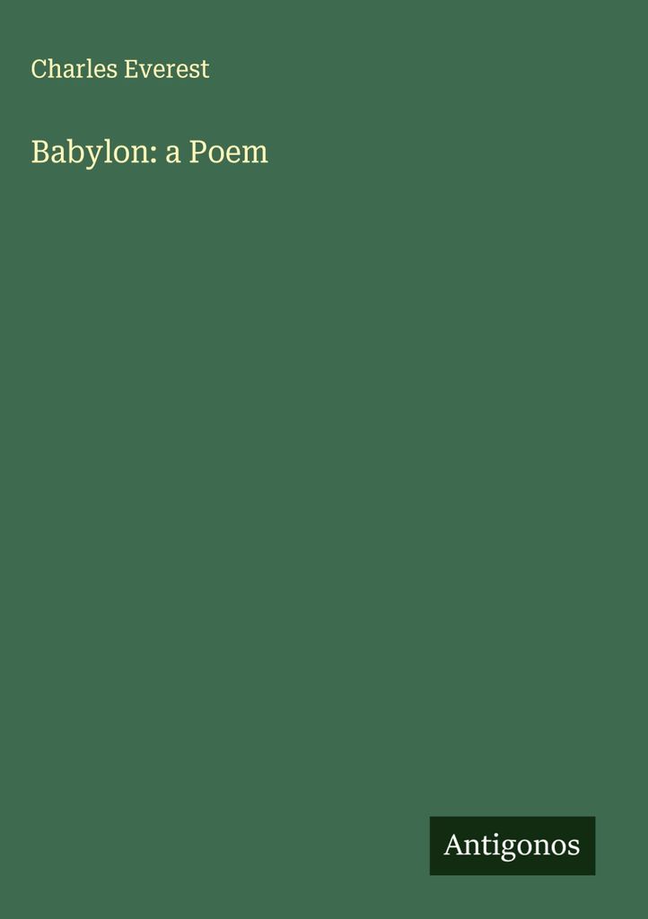 Babylon: ein Gedicht