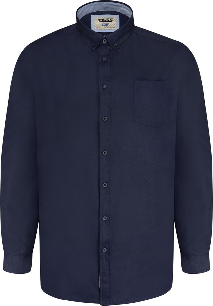 Duke - "D555 Richard" Hemd für Herren Langärmlig DC462 (7XL) (Marineblau)