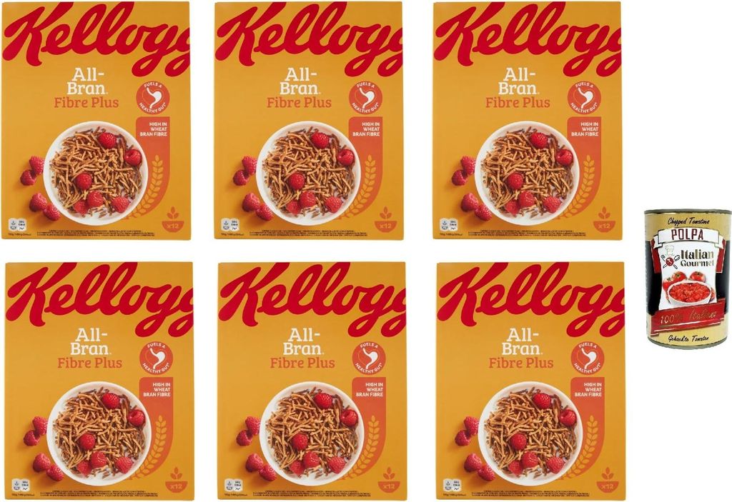 6x Kellogg's All-Bran Fibre Plus gemischtes Cereals, Volle Produktbild 