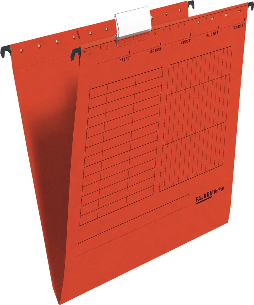Falken Hängemappe 11287752 seitlich offen rot 5 St./Pack.