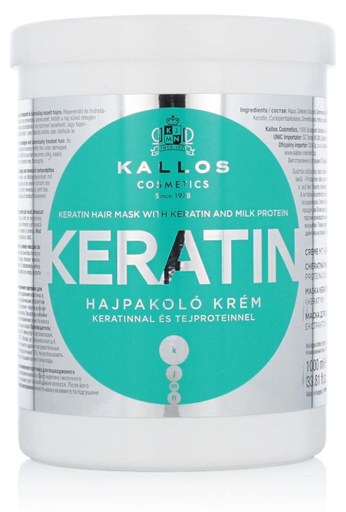 Kallos KJMN Maschera per capelli alla cheratina, 1000 ml - Immagine del prodotto 