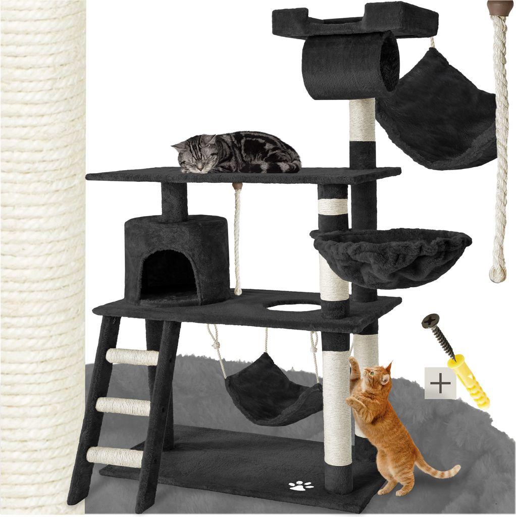 Kratzbaum Marcel 141 cm inklusive Treppe, Spielkordel und Produktbild 9
