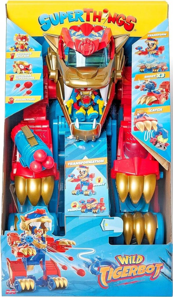 Super Zings Things – Wilder Tigerbot – Großer Produktbild 