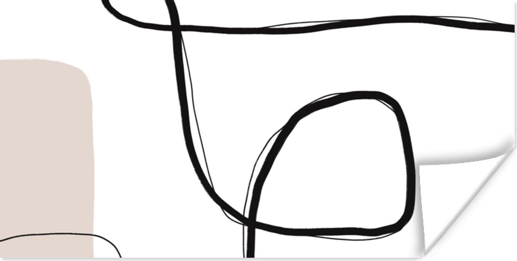 MuchoWow Poster Abstrakt - Pastell - Minimalismus 120x60 cm - Bild