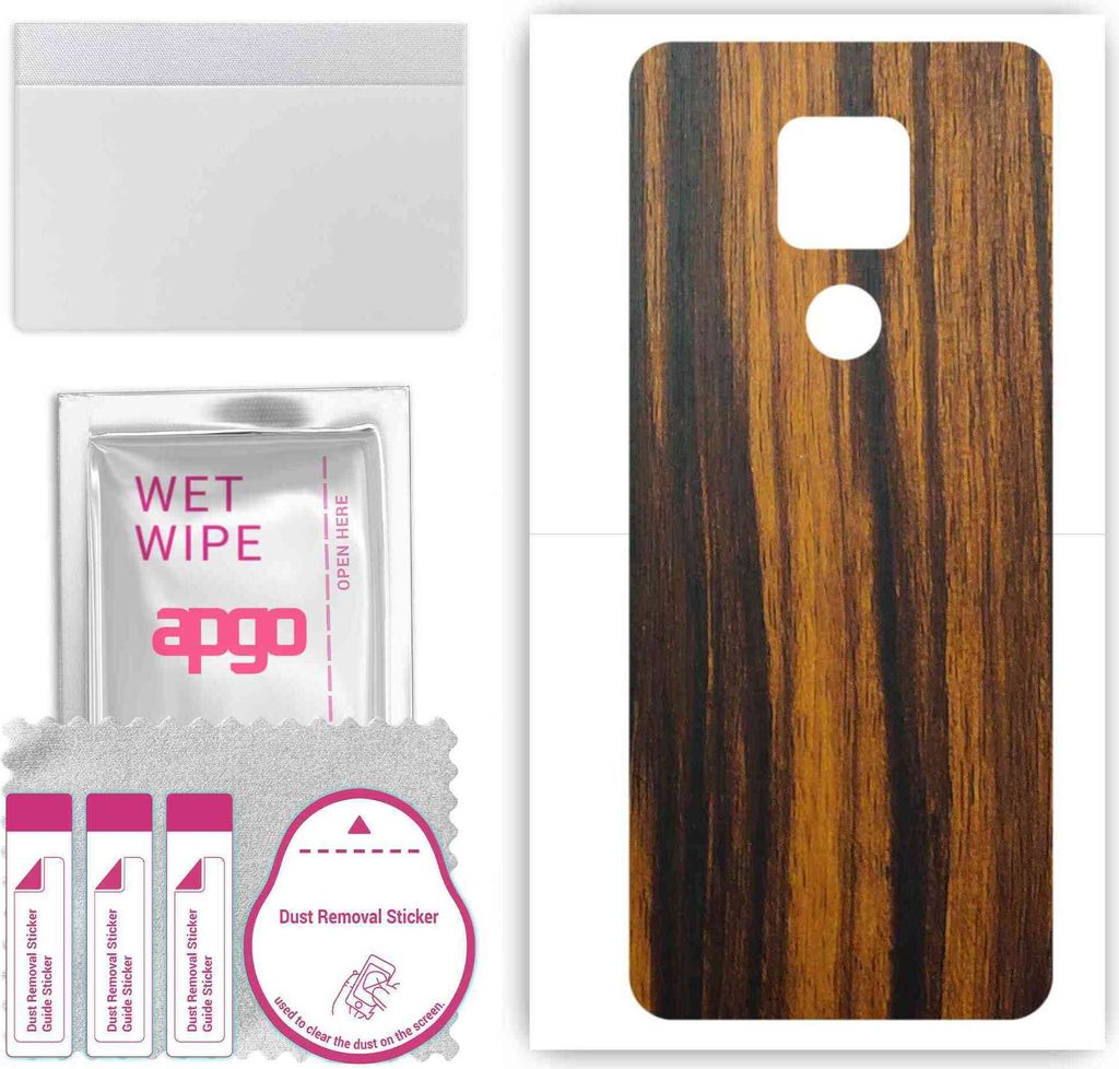 apgo Rückseite Schutzfolie, Skin, kompatibel mit Motorola Moto G Play, Hinten Displayschutzfolie aus Vinylfolie, kratzfest, einfache Montage - Tig...