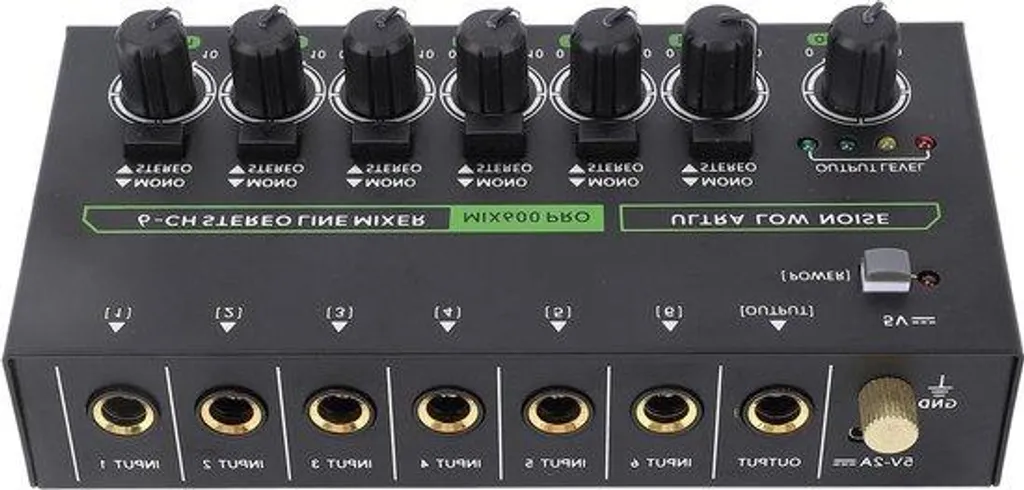 Solution mixage audio sans souffle 6 canaux 635 mm pour son stéréo