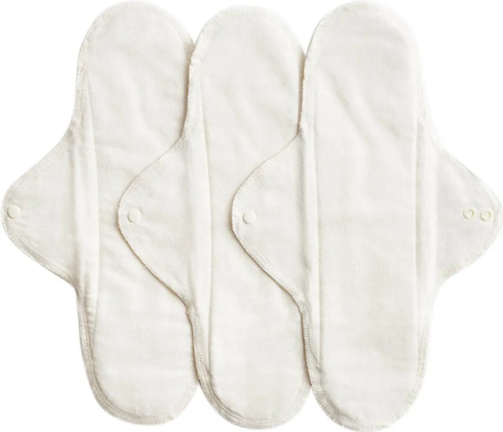 Protection Hygiénique Lavable de Nuit : Serviettes en Coton Bio Taille 3