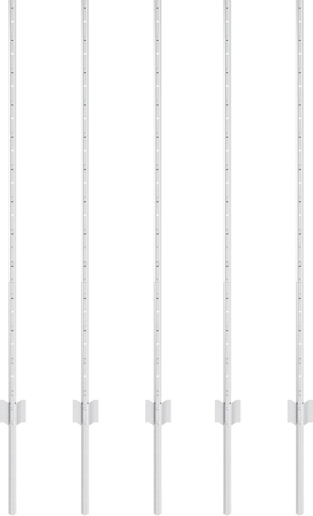 "2025"cloris Zaunpfosten 10 pcs U- Channel 120 cm Verzinkter Stahl - Zaunzubehör CHY96406