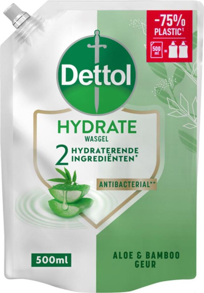 Dettol Handseife Nachfüllpackung - Hydrate - Aloe Vera & Bambus - 500 ml - 1 Stück