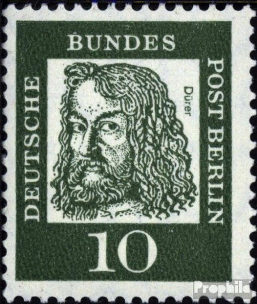 Briefmarken Berlin (West) 1961 Mi 202R mit Zählnummer postfrisch Bedeutende Deutsche