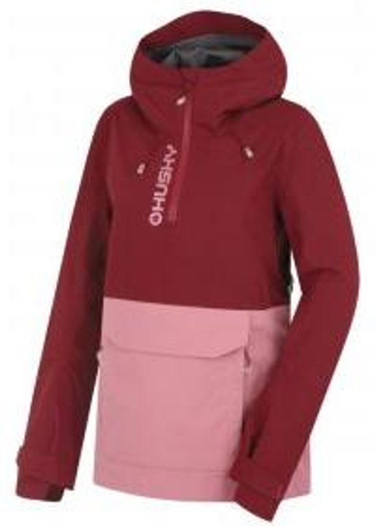 Husky Nabbi L bordo/pink XS; ?ervená bunda