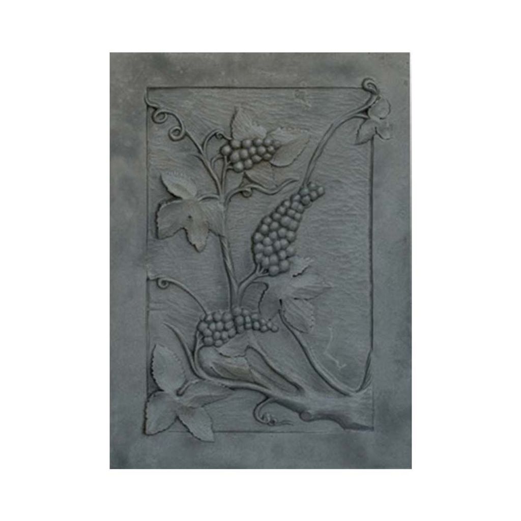 Kaminplatte aus Gusseisen, dekoriert mit UVA CM. 50 × 70 H SP. 1 cm DS