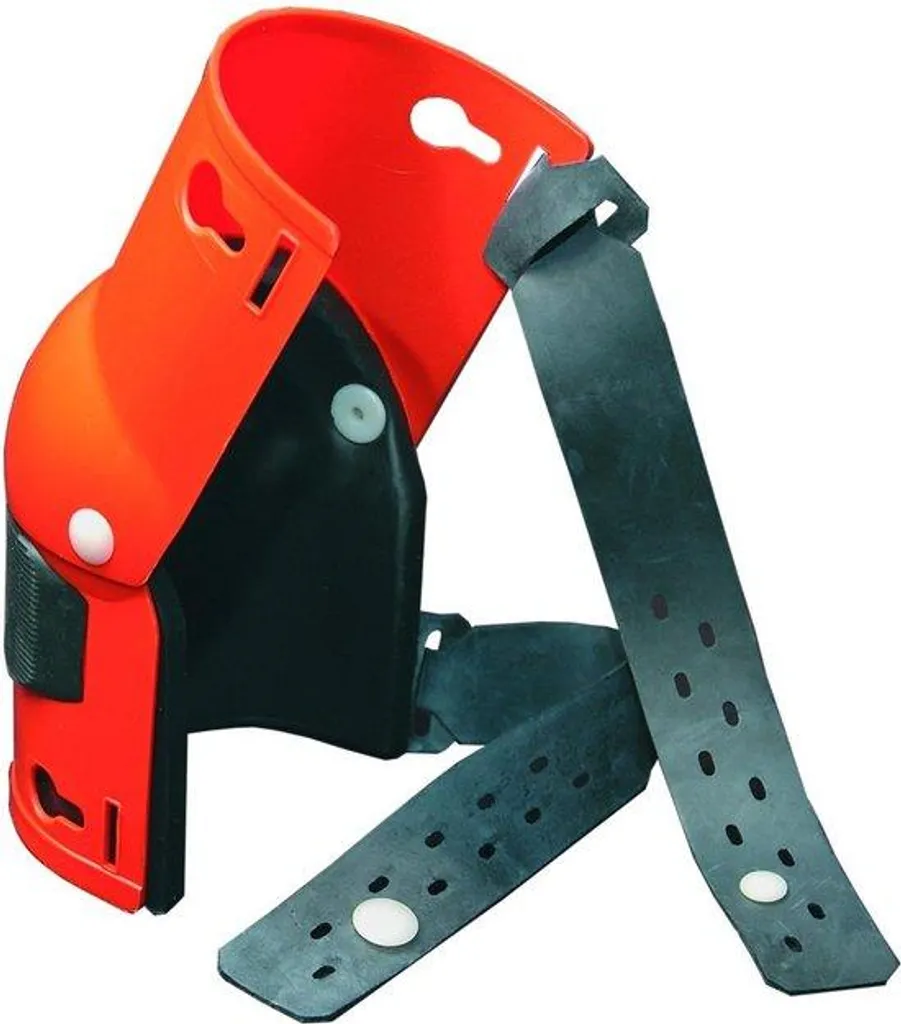 Genouillères de protection orange articulées pour pose de carrelage