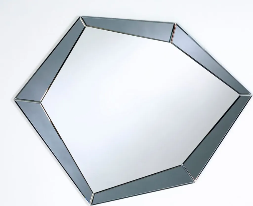 Miroir de luxe gris fumé 90x71 cm : fini les reflets trop brillants