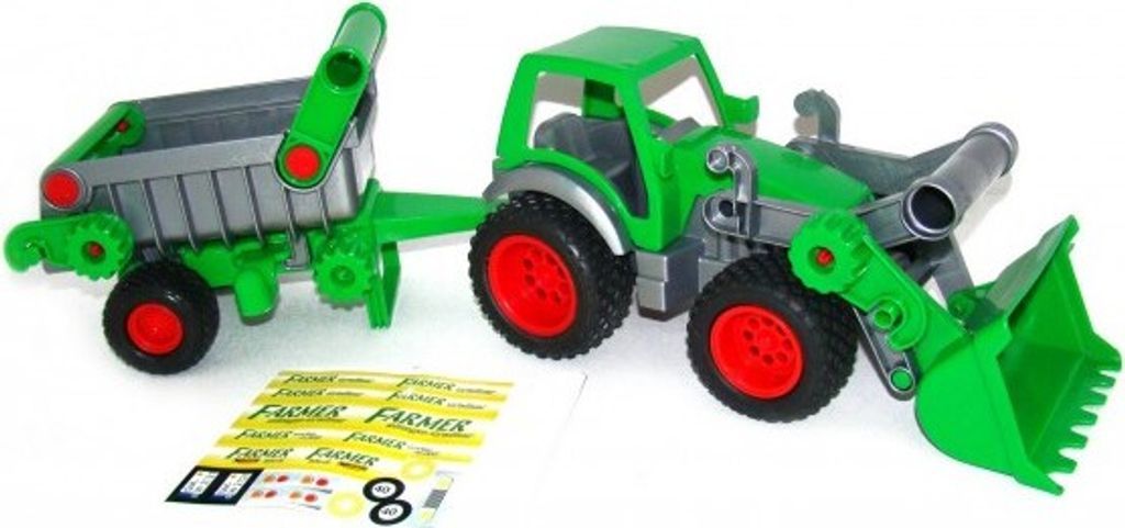WADER Traktor m Fronts u Kippanhänger, 1Stück Produktbild 