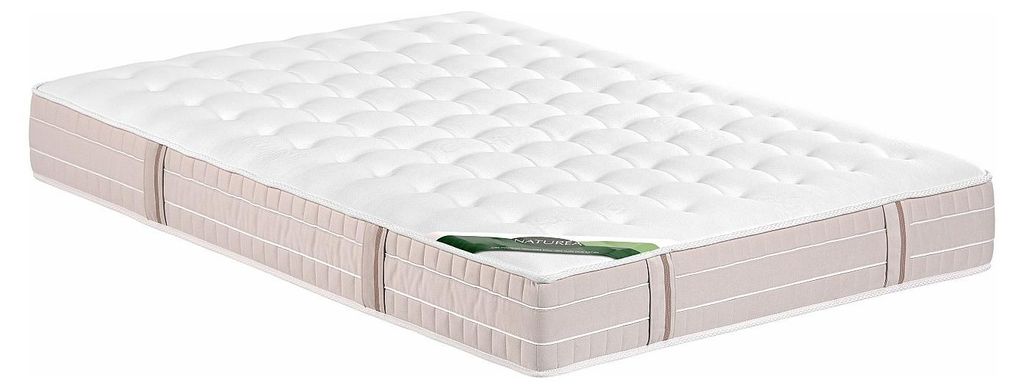 Matratze 160 x 200 cm, Taschenfederkern, 5-Zonen-Aufbau, mit Memory-Schaum-Schicht und Bettwanzen-Schutzbezug, Höhe 24 cm – VIREVO von NATUREA