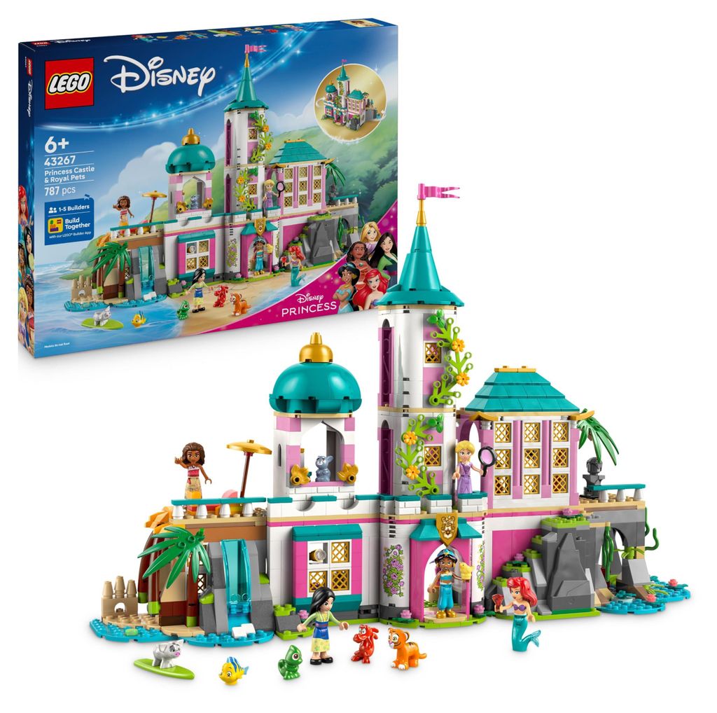 LEGO Disney Château de princesse et animaux royaux 43267 Image du produit 