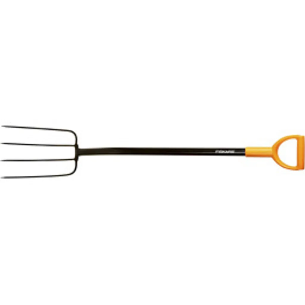 Fourche à Compost Solid Fiskars 133433 - 4 Dents - Acier et Manche Acier - 6