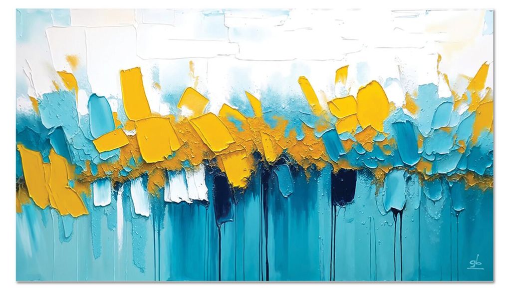 Giallobus - 26 - Gelbe Blätter - Giallobus - 35L x 20B cm - Bild - Acrylglas