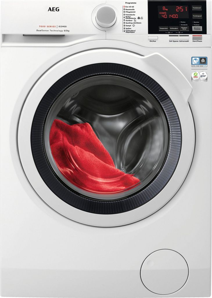 AEG 7000 ProSteam® / 8.0 kg Waschen / 5.0 kg Trocknen Produktbild 