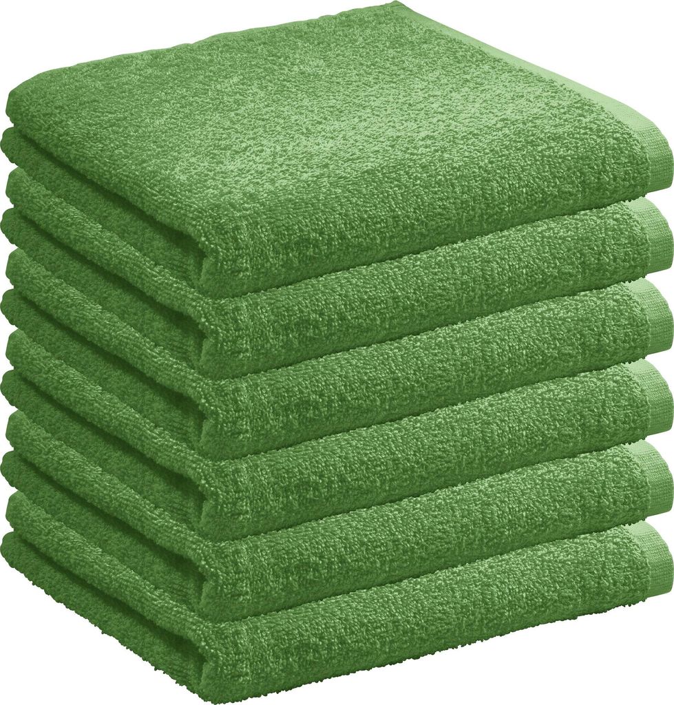 REDBEST Handtuch Oceanside" 6er-Pack grün 50x100 cm"