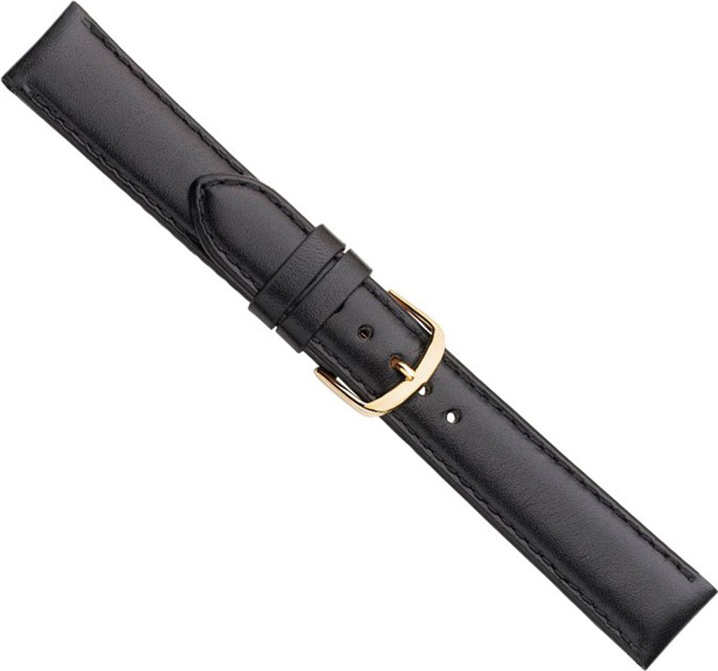 Uhrenarmband Büffelleder bombiert mit Ziernaht | Herzog 20314G, Stegbreite:18mm
