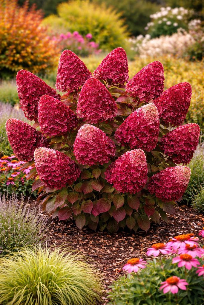 Rispenhortensie ‘Wim’s Red’ 3L Topf  – winterharte Produktbild 